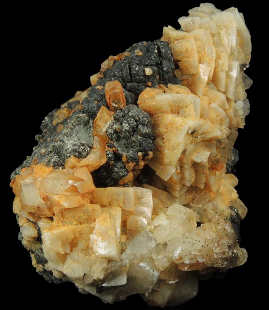 Dolomite, Calcite, Marcasite-Pyrite from Lowville, Lewis County, New York