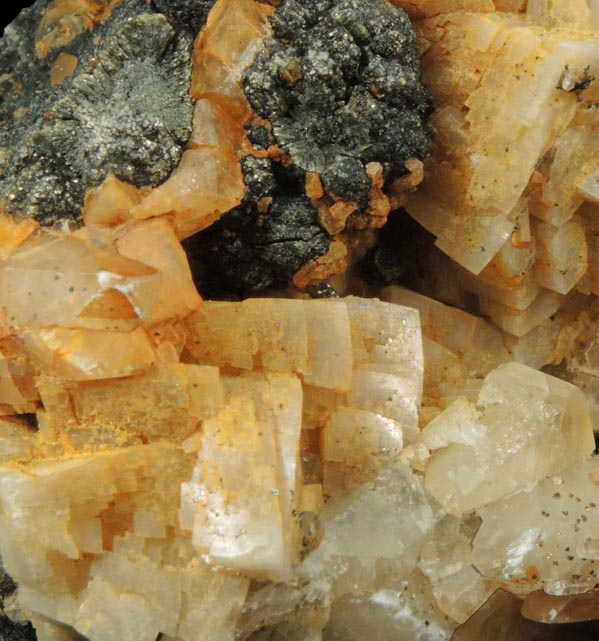 Dolomite, Calcite, Marcasite-Pyrite from Lowville, Lewis County, New York