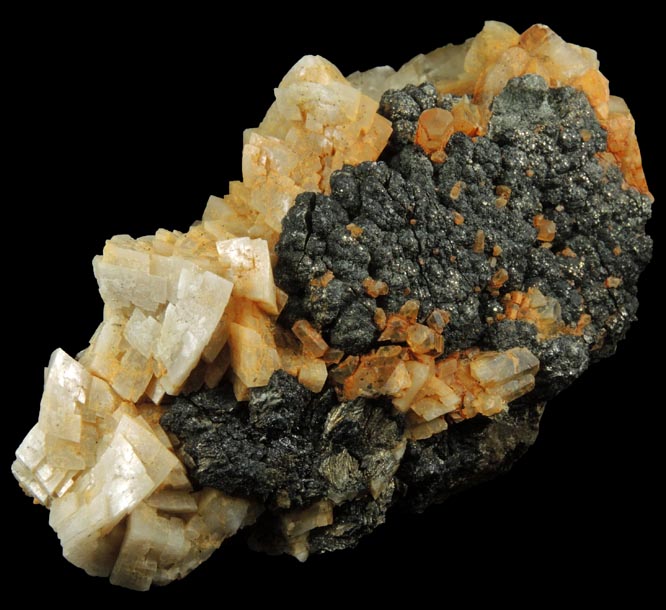 Dolomite, Calcite, Marcasite-Pyrite from Lowville, Lewis County, New York