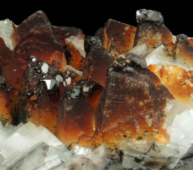 Calcite with Limonite from Lowville, Lewis County, New York