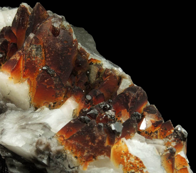 Calcite with Limonite from Lowville, Lewis County, New York