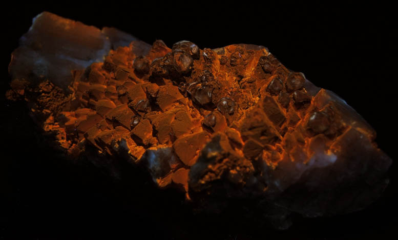 Calcite with Limonite from Lowville, Lewis County, New York