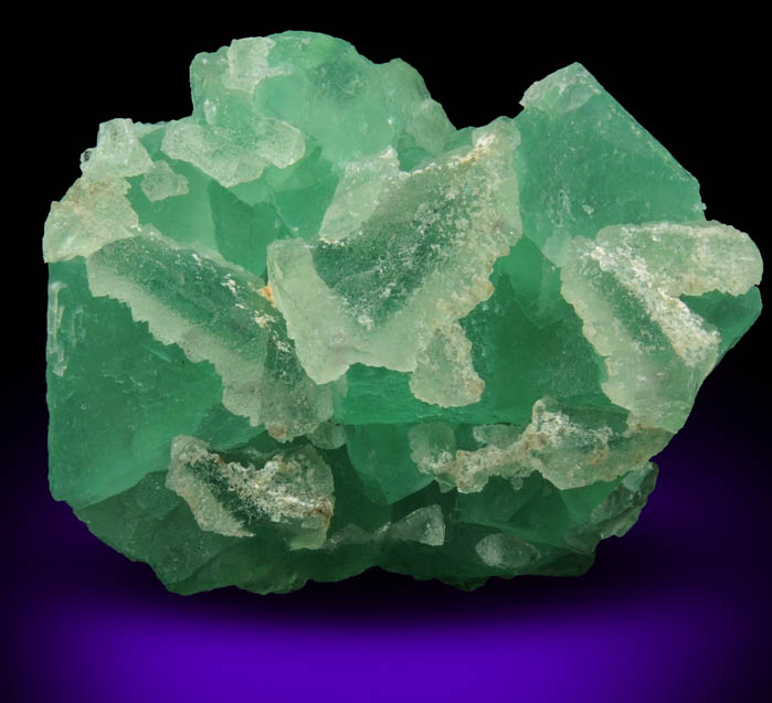 Fluorite with second generation Fluorite overgrowth from Riemvasmaak, Northern Cape Province, South Africa