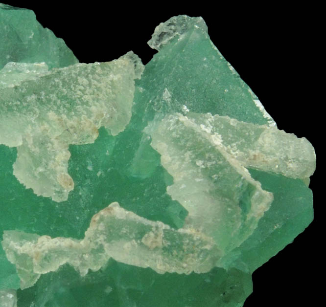 Fluorite with second generation Fluorite overgrowth from Riemvasmaak, Northern Cape Province, South Africa