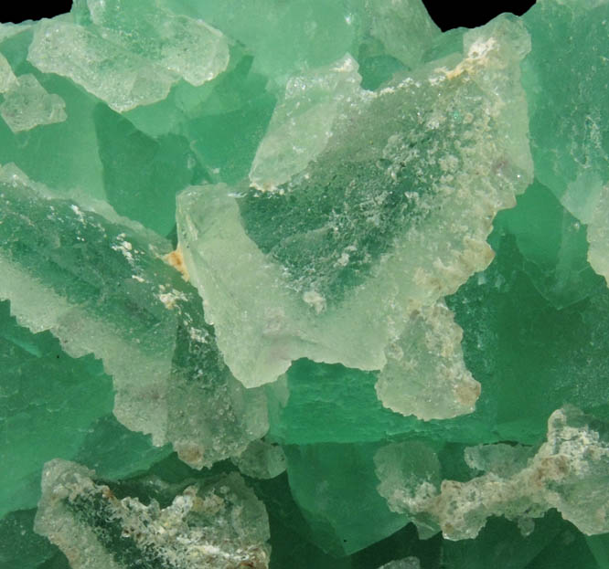 Fluorite with second generation Fluorite overgrowth from Riemvasmaak, Northern Cape Province, South Africa