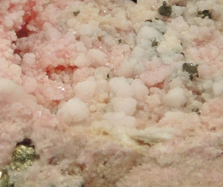 Rhodonite, Calcite, Quartz, Pyrite from Pachapaqui District, Bolognesi Province, Ancash Department, Peru