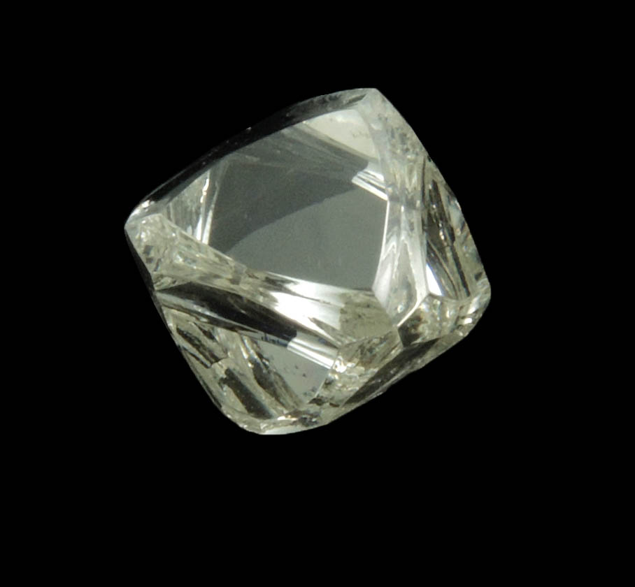 Diamond 1.63 carat flawless colorless octahedral crystal from Northern Cape Province, South Africa