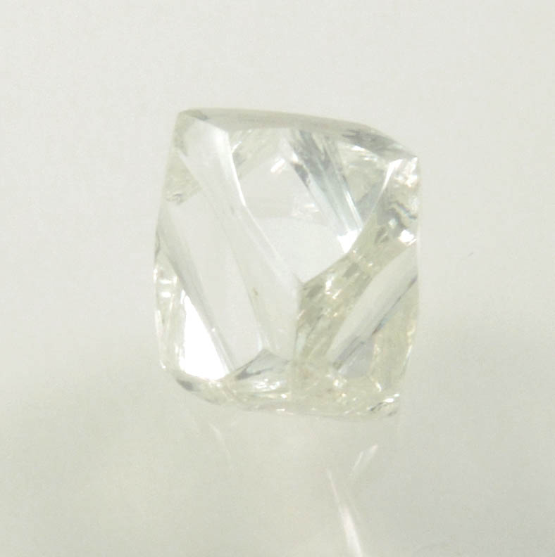 Diamond 1.63 carat flawless colorless octahedral crystal from Northern Cape Province, South Africa