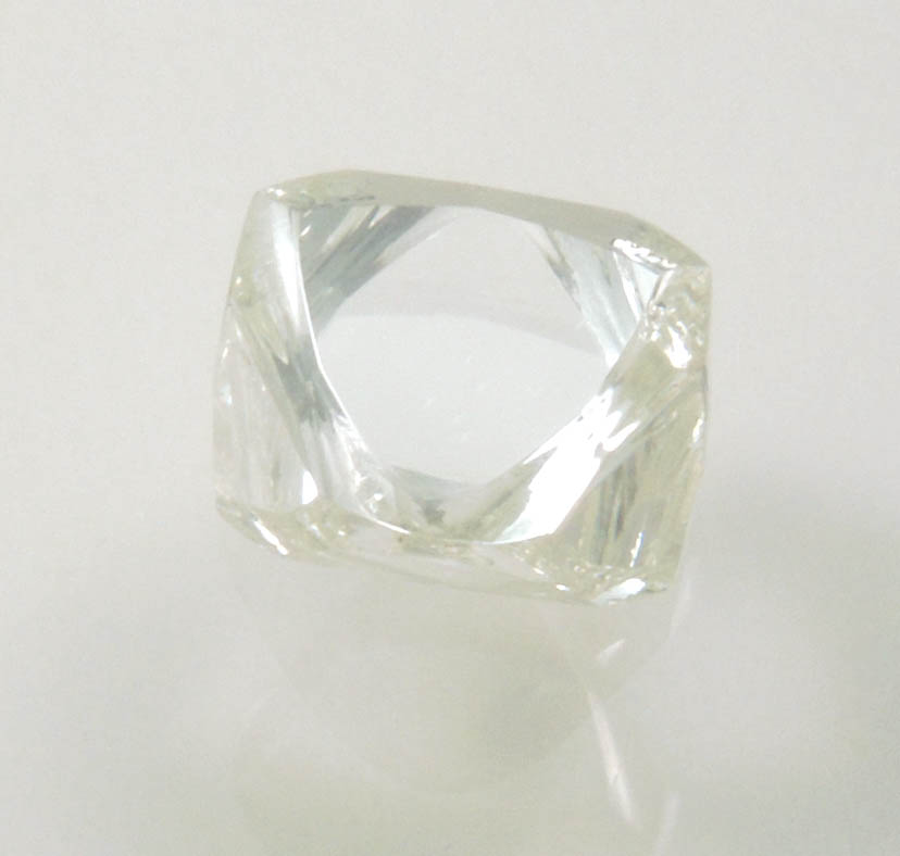 Diamond 1.63 carat flawless colorless octahedral crystal from Northern Cape Province, South Africa