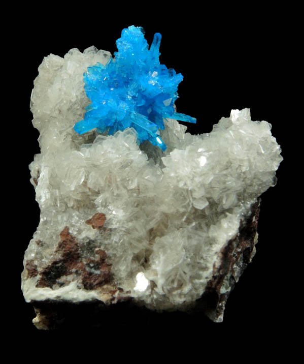 Cavansite-Pentagonite on Stilbite from Wagholi Quarry, Maharashtra, India