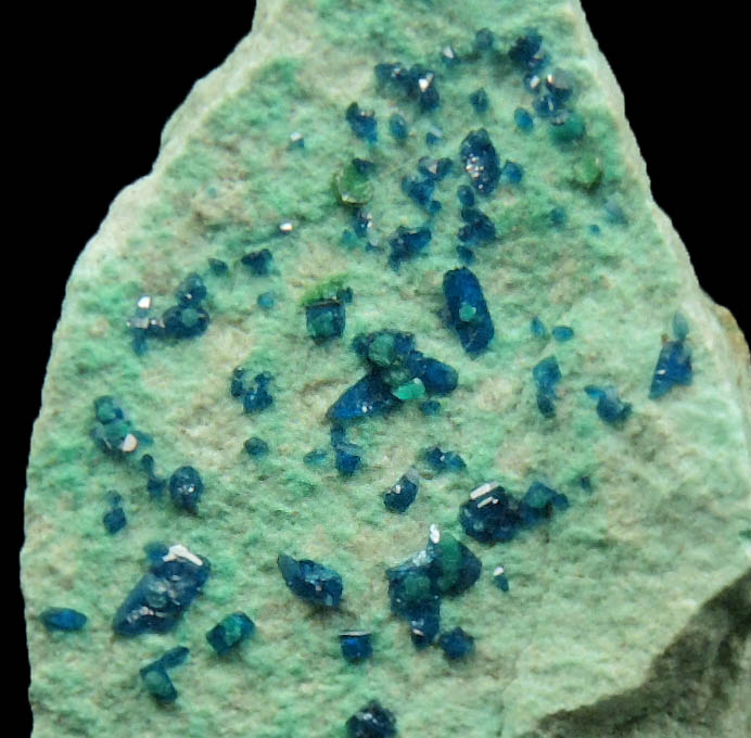 Cornetite with Pseudomalachite from L'Etoile du Congo Mine, Lubumbashi, Katanga Copperbelt, Haut-Katanga Province, Democratic Republic of the Congo (Type Locality for Cornetite)