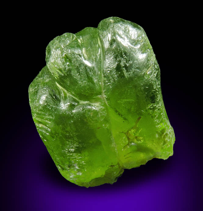 Forsterite var. Peridot (gem-grade crystal) from Suppat, Naran-Kagan Valley, Kohistan District, Khyber Pakhtunkhwa (North-West Frontier Province), Pakistan