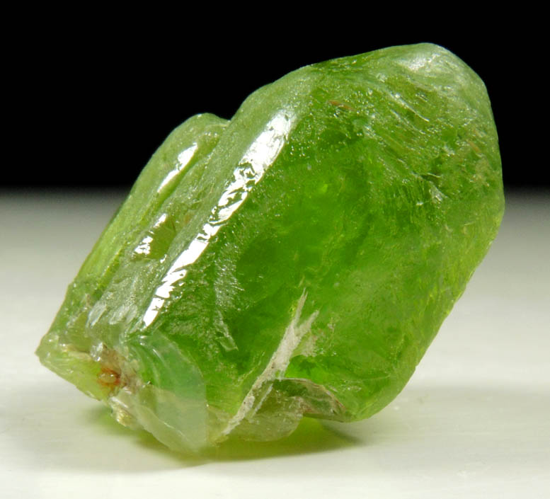 Forsterite var. Peridot (gem-grade crystal) from Suppat, Naran-Kagan Valley, Kohistan District, Khyber Pakhtunkhwa (North-West Frontier Province), Pakistan