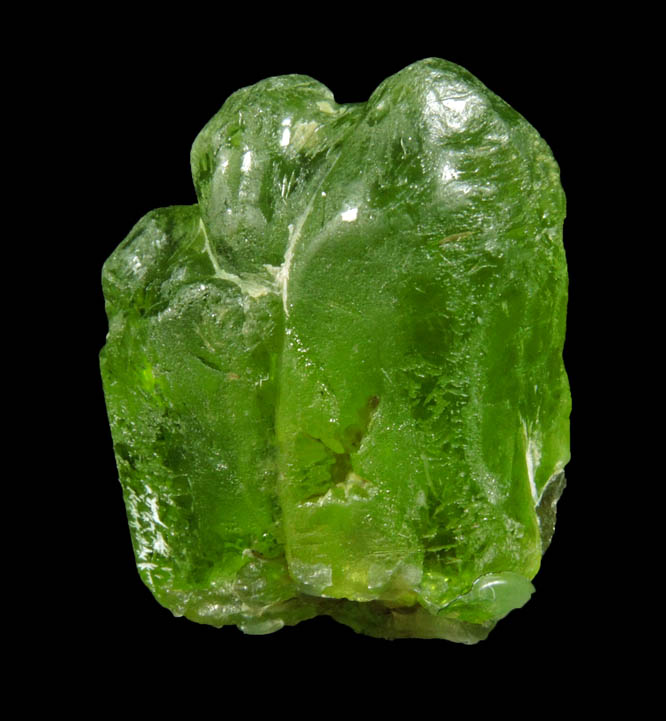 Forsterite var. Peridot (gem-grade crystal) from Suppat, Naran-Kagan Valley, Kohistan District, Khyber Pakhtunkhwa (North-West Frontier Province), Pakistan