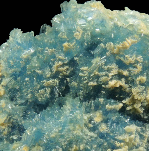 Vauxite with Wavellite from Siglo XX Mine, Llallagua, Bustillos Province, Potosi Department, Bolivia (Type Locality for Vauxite)