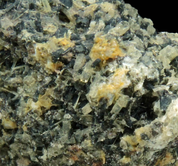 Kalsilite, Ludwigite, Hornblende, Augite, Nepheline from Vispi Quarry, San Venanzo, Umbria, Italy