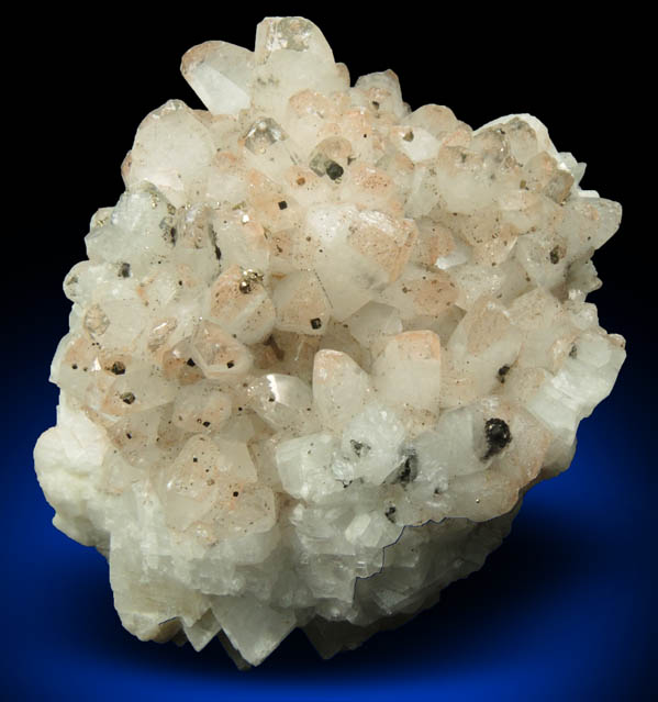 Calcite with Pyrite from St. Joe Mineral Resources (now ZCA) #3 Mine, Balmat, St. Lawrence County, New York