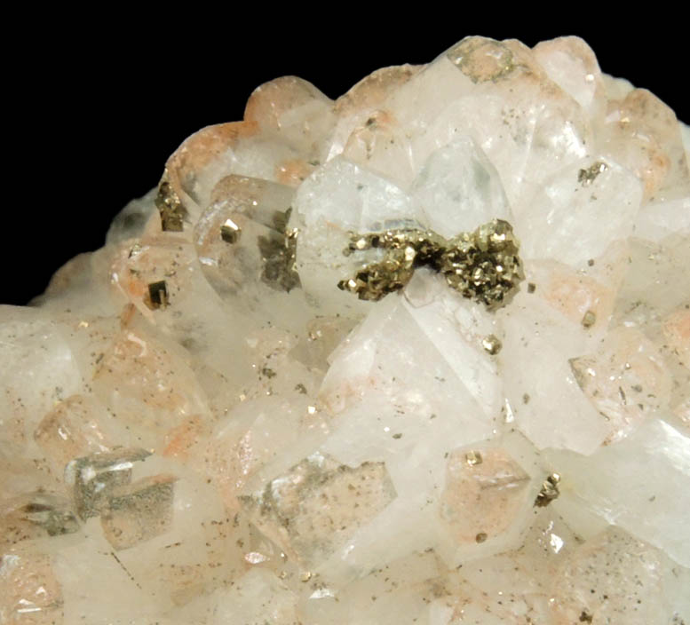 Calcite with Pyrite from St. Joe Mineral Resources (now ZCA) #3 Mine, Balmat, St. Lawrence County, New York