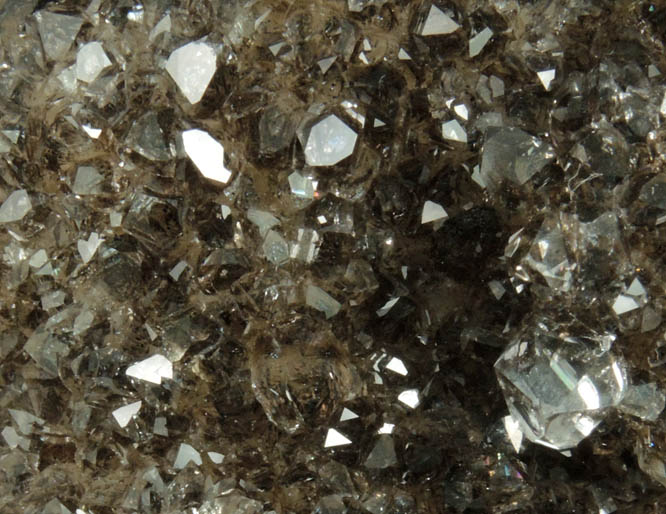 Quartz var. Drusy Herkimer Diamonds from Herkimer Diamond Development Mine, Middleville, Herkimer County, New York