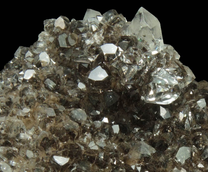 Quartz var. Drusy Herkimer Diamonds from Herkimer Diamond Development Mine, Middleville, Herkimer County, New York