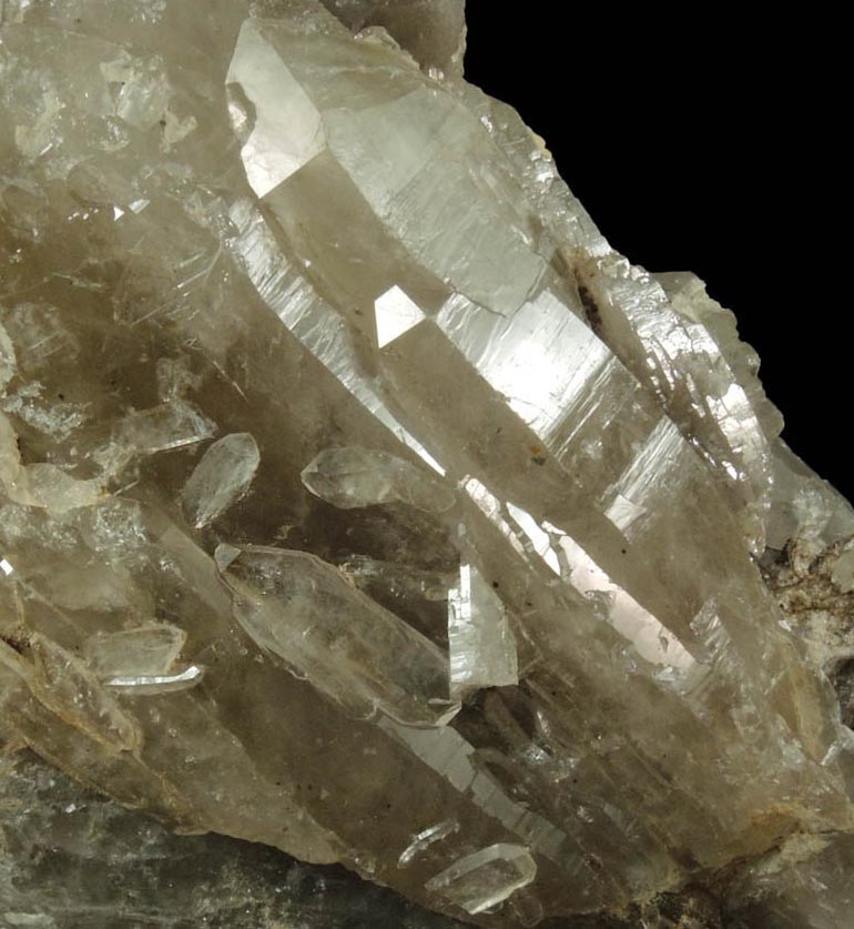 Quartz var. Smoky Quartz from North Moat Mountain, Bartlett, Carroll County, New Hampshire