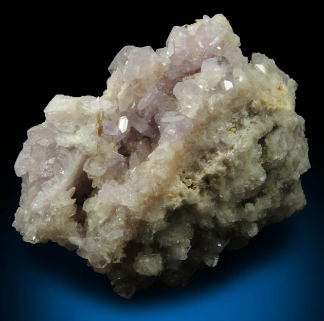 Fluorapatite var. Purple Apatite with Bertrandite from Emmons Quarry, southeastern slope of Uncle Tom Mountain,  Greenwood, Oxford County, Maine