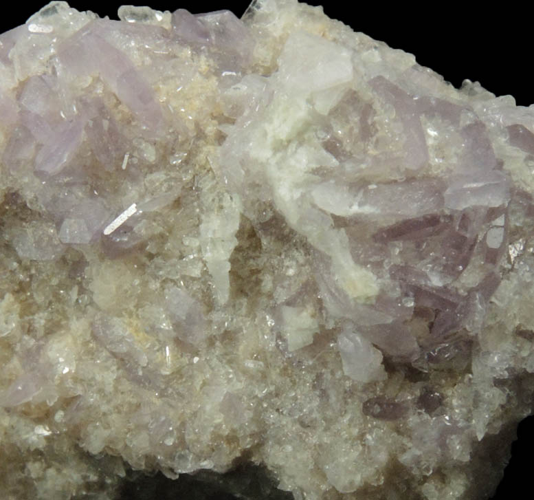 Fluorapatite var. Purple Apatite with Bertrandite from Emmons Quarry, southeastern slope of Uncle Tom Mountain,  Greenwood, Oxford County, Maine