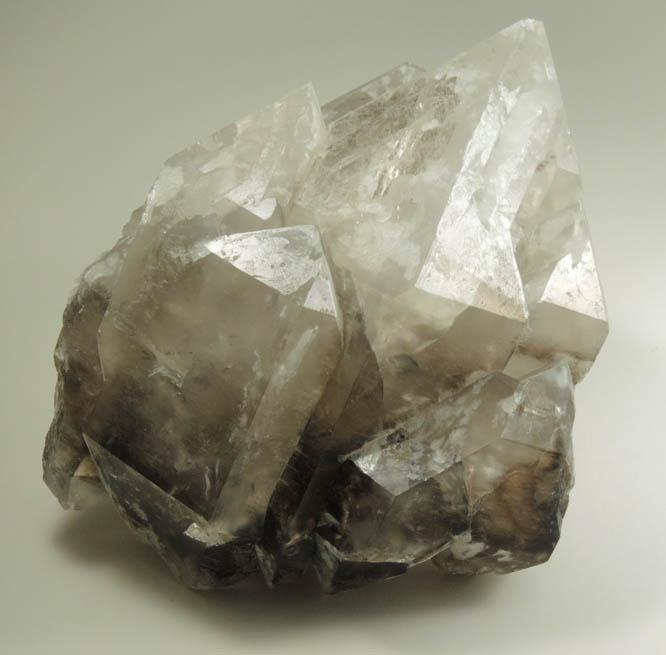 Quartz var. Smoky Quartz from Durgin Pit, Mount Marie Quarry, 7.5 km southeast of Paris Hill, Oxford County, Maine