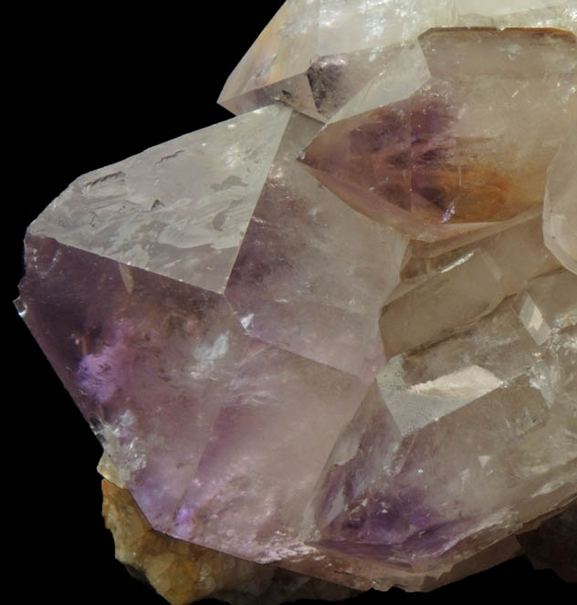 Quartz var. Amethyst Quartz from Phippsburg, Sagadahoc County, Maine