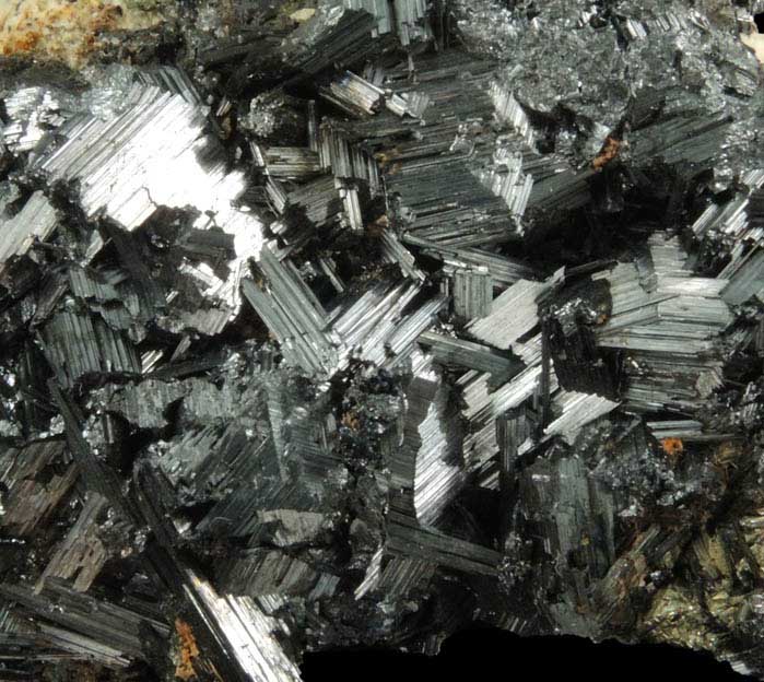 Rutile with Pyrite from Perovskite Hill, Magnet Cove, Hot Spring County, Arkansas