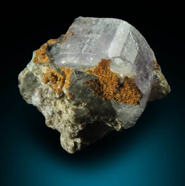 Fluorapatite var. Purple Apatite with Cookeite from Mount Rubellite, Hebron, Oxford County, Maine (Type Locality for Cookeite)