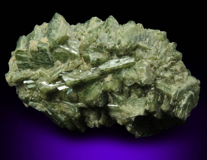 Diopside from Belvidere Mountain Quarries, Lowell (commonly called Eden Mills), C Pit, Orleans County, Vermont