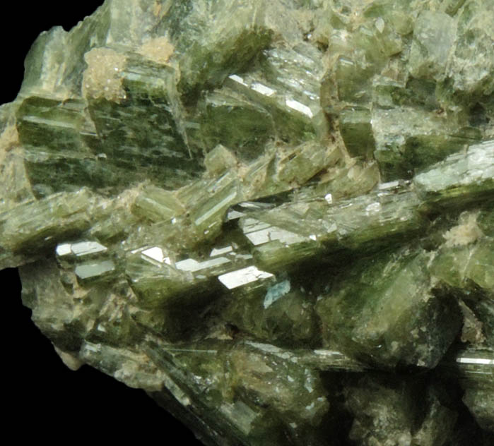 Diopside from Belvidere Mountain Quarries, Lowell (commonly called Eden Mills), C Pit, Orleans County, Vermont