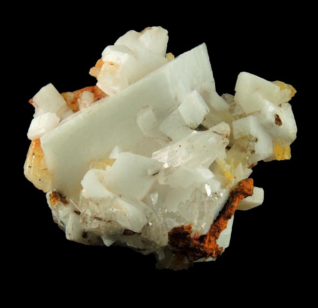 Hemimorphite and Calcite from Santa Eulalia District, Aquiles Serdn, Chihuahua, Mexico