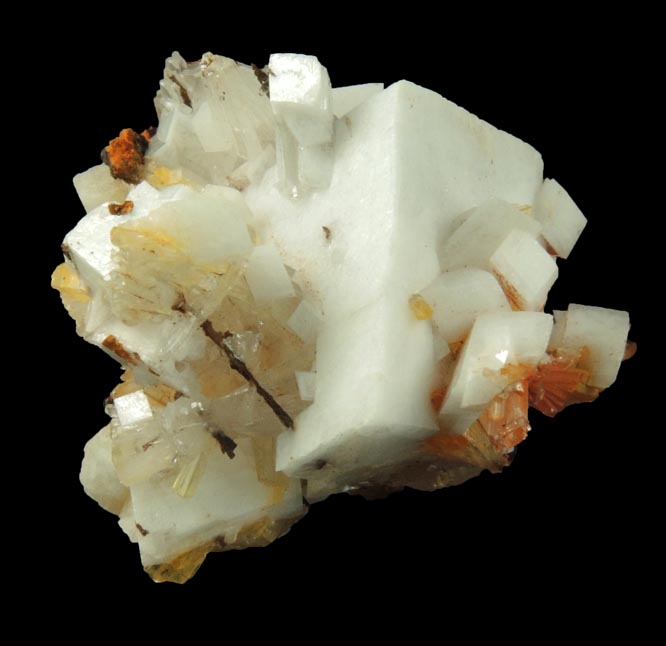 Hemimorphite and Calcite from Santa Eulalia District, Aquiles Serdn, Chihuahua, Mexico