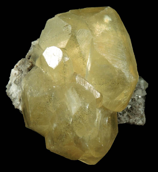 Calcite with linear zones of Pyrite inclusions from Eastern Rock Products Quarry (Benchmark Quarry), St. Johnsville, Montgomery County, New York