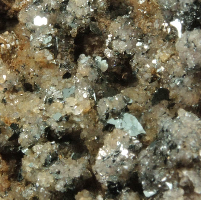 Hematite, Calcite, Quartz from Lowville, Lewis County, New York