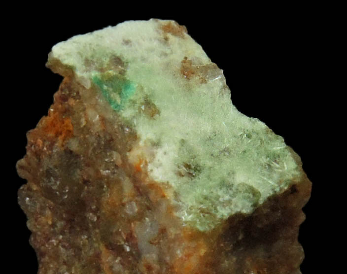 Olivenite var. Leucochalcite from Mine du Cap Garonne, Le Pradet, Provence-Alpes-Cte d'Azur, France