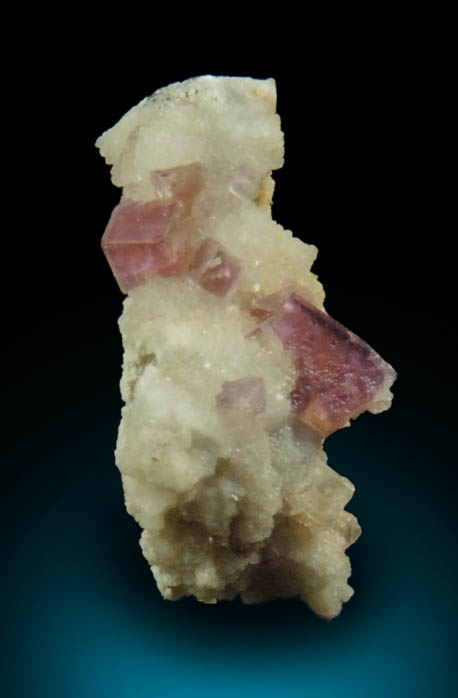 Fluorite on Quartz from near Gannat, Allier, Auvergne-Rhône-Alpes, France