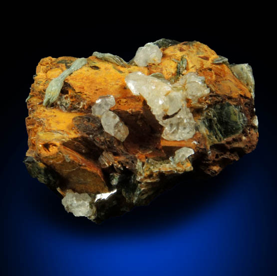 Rutile, Siderite, Muscovite, Quartz from (Yates Brooks Farm?), Cleveland County, North Carolina