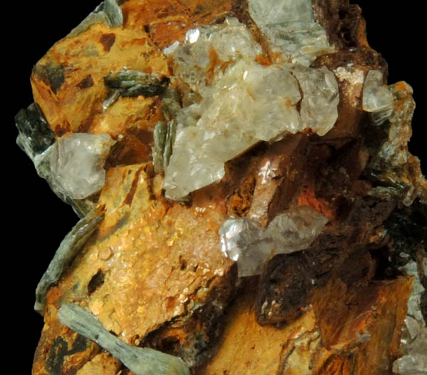 Rutile, Siderite, Muscovite, Quartz from (Yates Brooks Farm?), Cleveland County, North Carolina