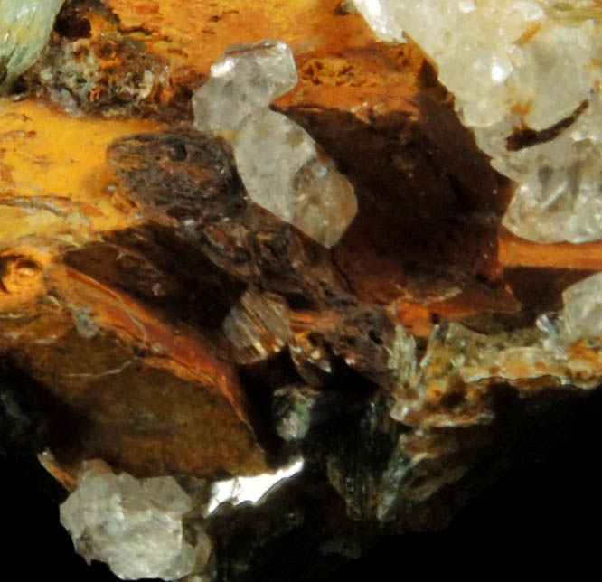 Rutile, Siderite, Muscovite, Quartz from (Yates Brooks Farm?), Cleveland County, North Carolina