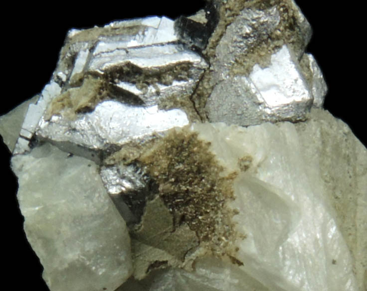 Galena in Calcite from Luck Stone Quarry, Bealeton, Fauquier County, Virginia