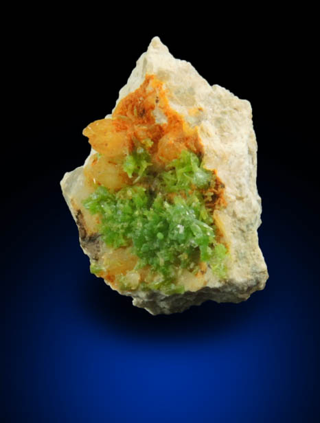 Pyromorphite from Phoenixville, Chester County, Pennsylvania