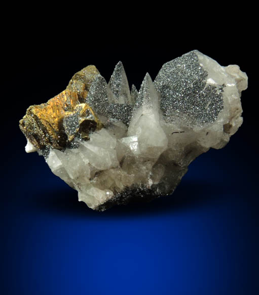 Hematite, Chalcopyrite, Calcite from Pea Ridge Mine, Washington County, Missouri