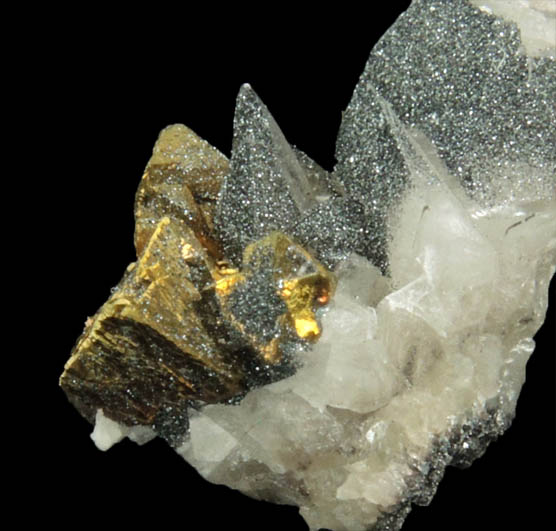 Hematite, Chalcopyrite, Calcite from Pea Ridge Mine, Washington County, Missouri