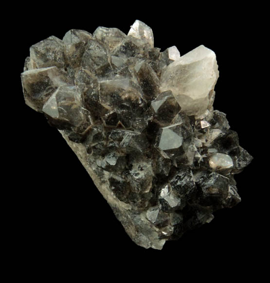 Quartz var. Smoky Quartz with phantom-growth zoning from Coontail Quartz Locality, Magnet Cove, Hot Spring County, Arkansas