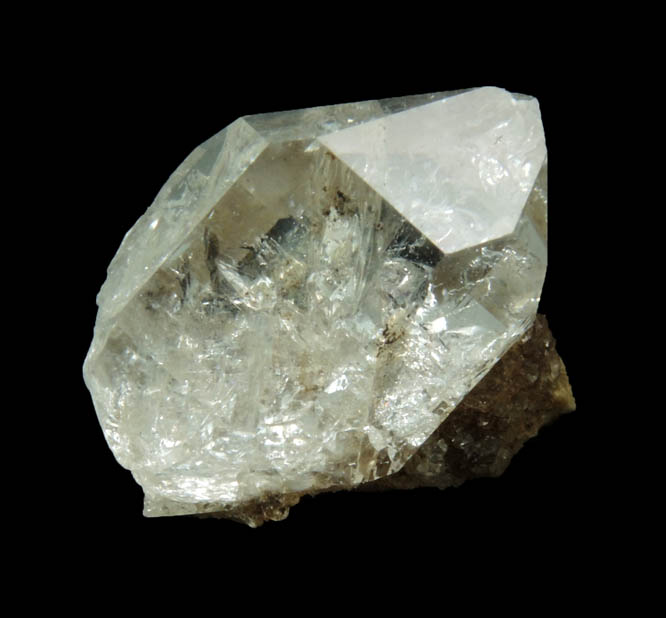 Quartz var. Herkimer Diamonds on drusy Herkimer Diamonds from Middleville, Herkimer County, New York