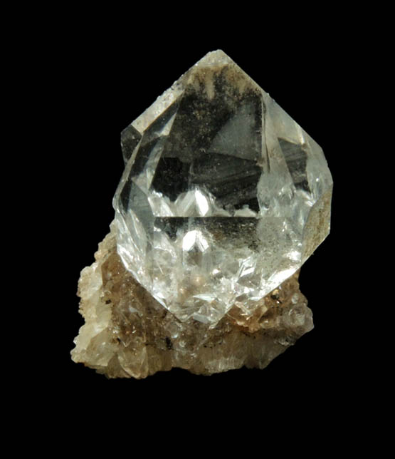 Quartz var. Herkimer Diamonds on drusy Herkimer Diamonds from Middleville, Herkimer County, New York