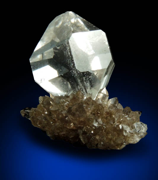 Quartz var. Herkimer Diamonds on drusy Herkimer Diamonds from Middleville, Herkimer County, New York